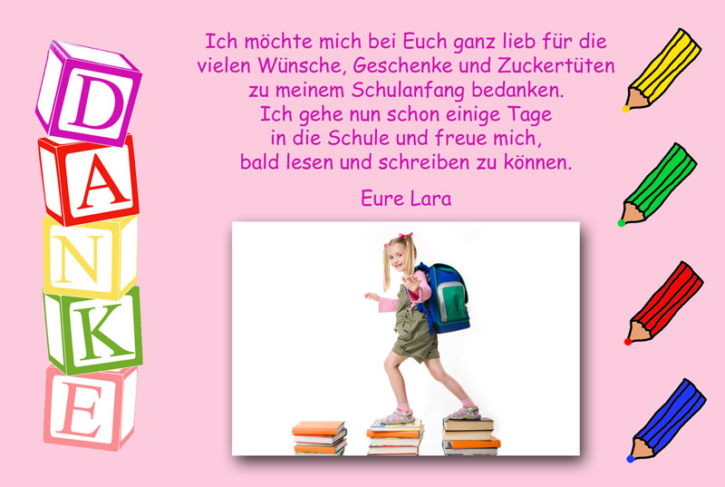 Detailseite-Schulanfang-Dankeskarten - Dankeskarten-Shop